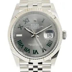 ROLEX DATEJUST 36 AUTOMATIC GREY DIAL CHRONOMETER GREY DIAL WATCH 126234GYRJ