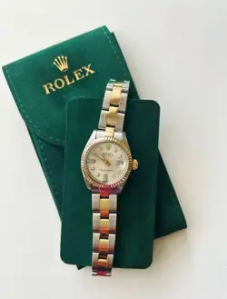 ROLEX DATEJUST – STEEL & 18K GOLD, FACTORY DIAMOND MOTHER-OF-PEARL DIAL, 26MM