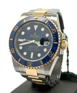PRE-OWNED ROLEX SUBMARINER DATE 116613 - 2020- 2 TONE WATCH CERAMIC BEZEL S16459
