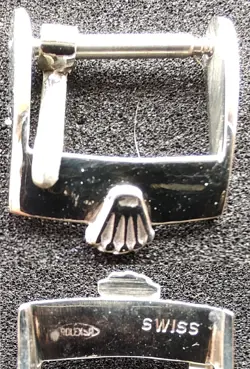 ORIGINAL VINTAGE ROLEX BUCKLE 12MM INNER STAINLESS STEEL EXCELLENT! L@@K