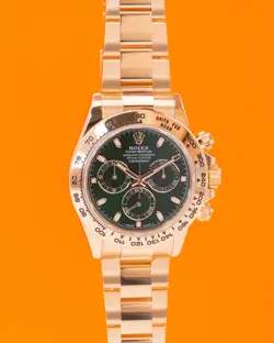 ROLEX DAYTONA 40MM 116508 JOHN MAYER YELLOW GOLD GREEN DIAL 2021