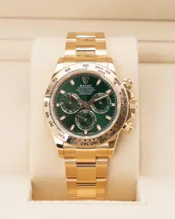 Rolex Daytona 40mm 116508 John Mayer Yellow Gold Green Dial 2021