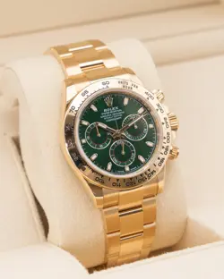 Rolex Daytona 40mm 116508 John Mayer Yellow Gold Green Dial 2021