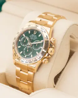 Rolex Daytona 40mm 116508 John Mayer Yellow Gold Green Dial 2021
