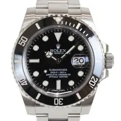 USED ROLEX SUBMARINER DATE 116610LN BLACK CASE: 40MM MEN'S WATCH #1025015