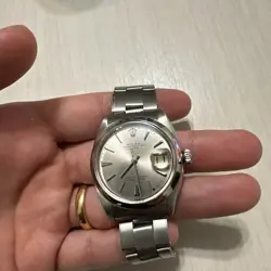 ROLEX OYSTER PERPETUAL DATE REF:1500 60S ANTIQUE AUTOMATIC WINDING WRISTWATCH