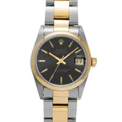 ROLEX DATEJUST 68243 BLACK WATCH 656832