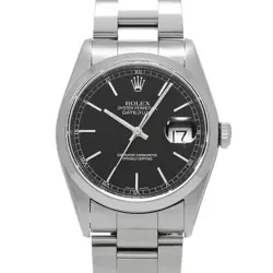 ROLEX DATEJUST 16200 BLACK WATCH 642571