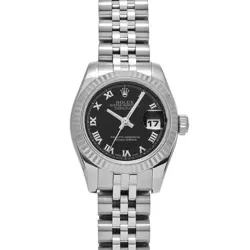 ROLEX DATEJUST 179174 BLACK WATCH 626230
