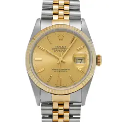 ROLEX DATEJUST 16233 CHAMPAGNE WATCH 670005