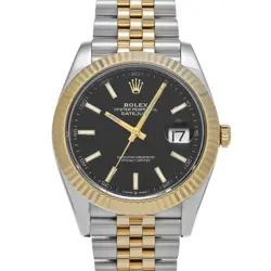 ROLEX DATEJUST 41 126333 BRIGHT BLACK WATCH 671516