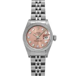 ROLEX DATEJUST 69174G PINK/DIAMOND WATCH 670126