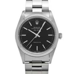 ROLEX AIR-KING 14000 BLACK WATCH 670728