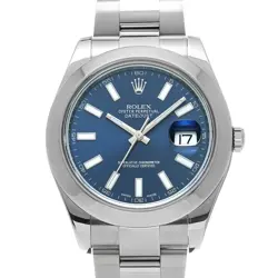 ROLEX DATEJUSTII 116300 BLUE WATCH 670642