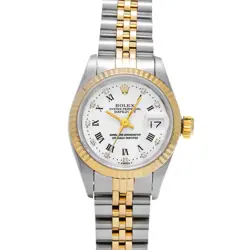ROLEX DATEJUST 69173G WHITE/DIAMOND WATCH 666471