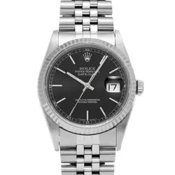 ROLEX DATEJUST 16234 BLACK WATCH 670018