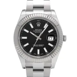 ROLEX DATEJUSTII 116334 BLACK WATCH 669750