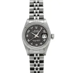ROLEX DATEJUST 69174 BLACK WATCH 672884