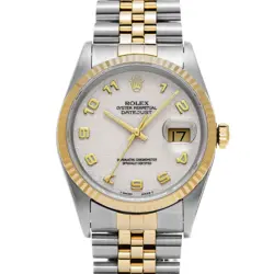ROLEX DATEJUST 16233 IVORY COMPUTER WATCH 663883
