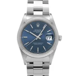 ROLEX OYSTER PERPETUAL DATE 15200 BLUE WATCH 663903