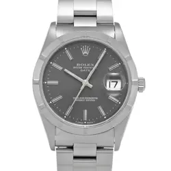 ROLEX OYSTER PERPETUAL DATE 15210 GRAY WATCH 663656