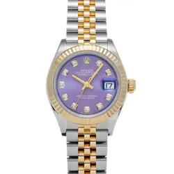 ROLEX DATEJUST LADY 28 279173G LAVENDER TAPESTRY/DIAMOND WATCH 663467