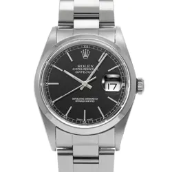 ROLEX DATEJUST 16200 BLACK WATCH 663517