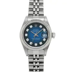ROLEX DATEJUST 79174G BLUE GRADIENT/DIAMOND WATCH 663586