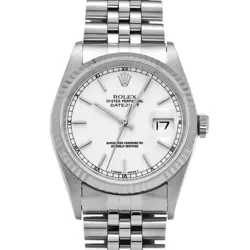 ROLEX DATEJUST 16234 SILVER WATCH 662951