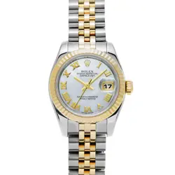 ROLEX DATEJUST 179173NR WHITE SHELL WATCH 669165