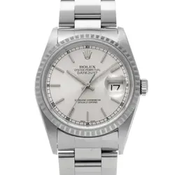 ROLEX DATEJUST 16220 SILVER WATCH 668680