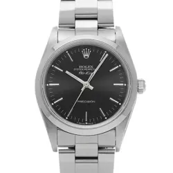 ROLEX AIR-KING 14000 BLACK WATCH 668072