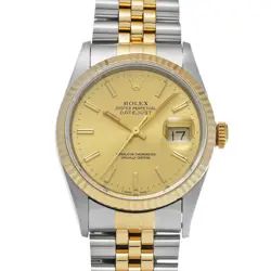 ROLEX DATEJUST 16233 CHAMPAGNE WATCH 668243