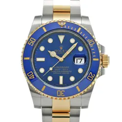 ROLEX SUBMARINER DATE 116613LB BLUE WATCH 668787