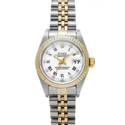 ROLEX DATEJUST 69173G WHITE/DIAMOND WATCH 668058