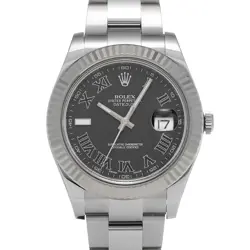 ROLEX DATEJUSTII 116334 GRAY WATCH 666467