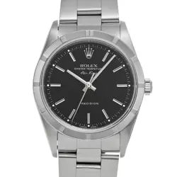 ROLEX AIR-KING 14010 BLACK WATCH 665729