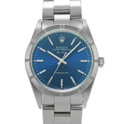 ROLEX AIR-KING 14010 BLUE WATCH 657686