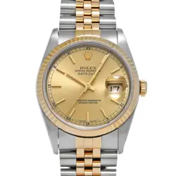 ROLEX DATEJUST 16233 CHAMPAGNE WATCH 646294