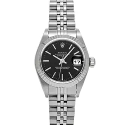 ROLEX DATEJUST 79174 BLACK WATCH 679722