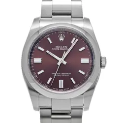 ROLEX OYSTER PERPETUAL 36 116000 RED GRAPE WATCH 670027