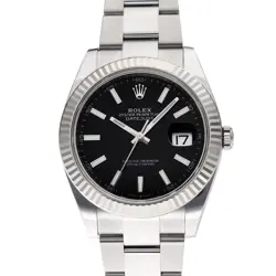ROLEX DATEJUST 41 126334 BRIGHT BLACK WATCH 670088