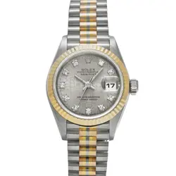 ROLEX DATEJUST TRIDOR 69179BIC SILVER COMPUTER/DIAMOND WATCH 663702