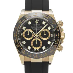 ROLEX COSMOGRAPH DAYTONA 116518LNG BLACK/DIAMOND WATCH 665848