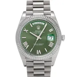 ROLEX DAY-DATE 40 228239 OLIVE GREEN WATCH 666898