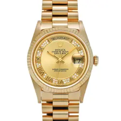 ROLEX DAY-DATE 18238MR CHAMPAGNE/MILLIARD DIAMOND WATCH 669043