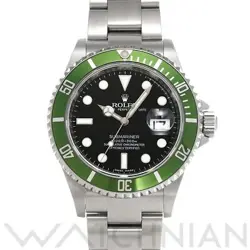 USED ROLEX SUBMARINER DATE 16610LV BLACK CASE: 40×40MM MEN'S WATCH #1015015