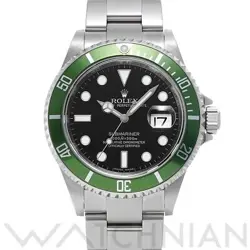 USED ROLEX SUBMARINER DATE 16610LV BLACK CASE: 40×40MM MEN'S WATCH #1014015