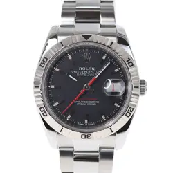ROLEX 116264 DATEJUST TURN-O-GRAPH BLACK #KN183