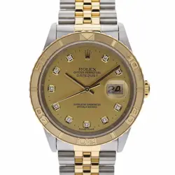 ROLEX 16263G THUNDERBIRD CHAMPAGNE GOLD DIAMOND #KN181